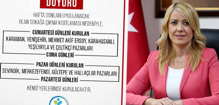 MERKEZEFENDİ’DE HAFTA SONU KURULAN PAZARLARIN GÜNÜ DEĞİŞTİ