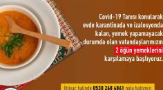 ÇAMELİ’DE KARANTİNADA OLANLARA 2 ÖĞÜN YEMEK