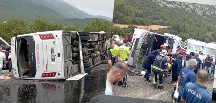 DENİZLİ’DE YAĞMUR VE KAZA: 1 ÖLÜ, 20 YARALI