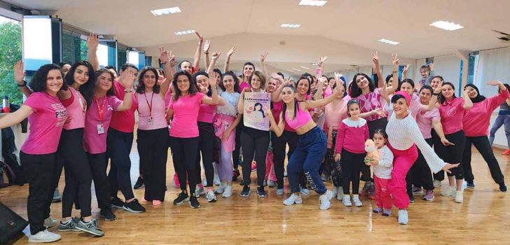 ZUMBA VE PLATES DERSİ ALAN KADINLARA SUNUM YAPILDI