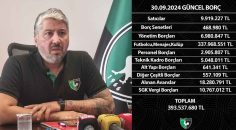 DENİZLİSPOR MALİ TABLOYU PAYLAŞTI