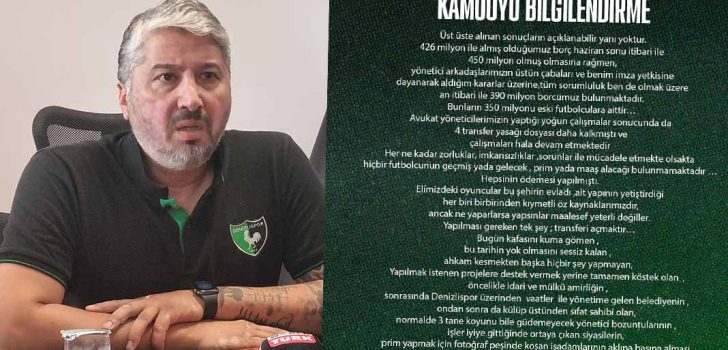 DENİZLİSPOR’DA KONGRE TARİHİ BELLİ OLDU