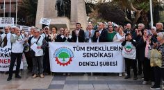 EMEKLİLERİN MAAŞ PROTESTOSU