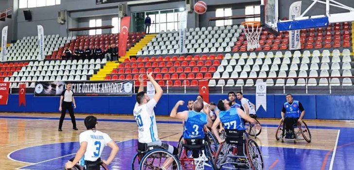 PAMUKKKALE TEKERLEKLİ SANDALYE BASKETBOL TAKIMI MAĞLUP: 66-55